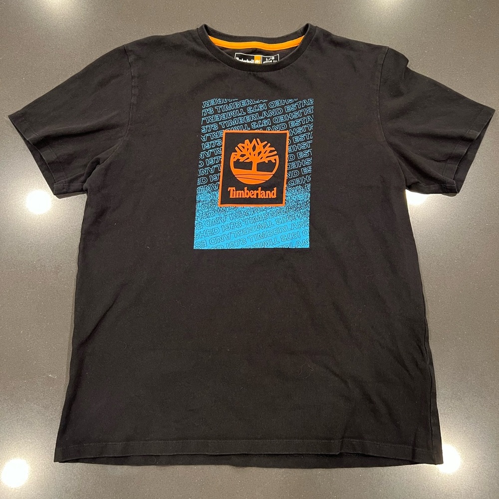 Timberland Men's Black Graphic T-Shirt